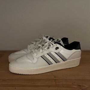 Adidas Originals Rivalry Low Men's White and Black Striped Sneakers